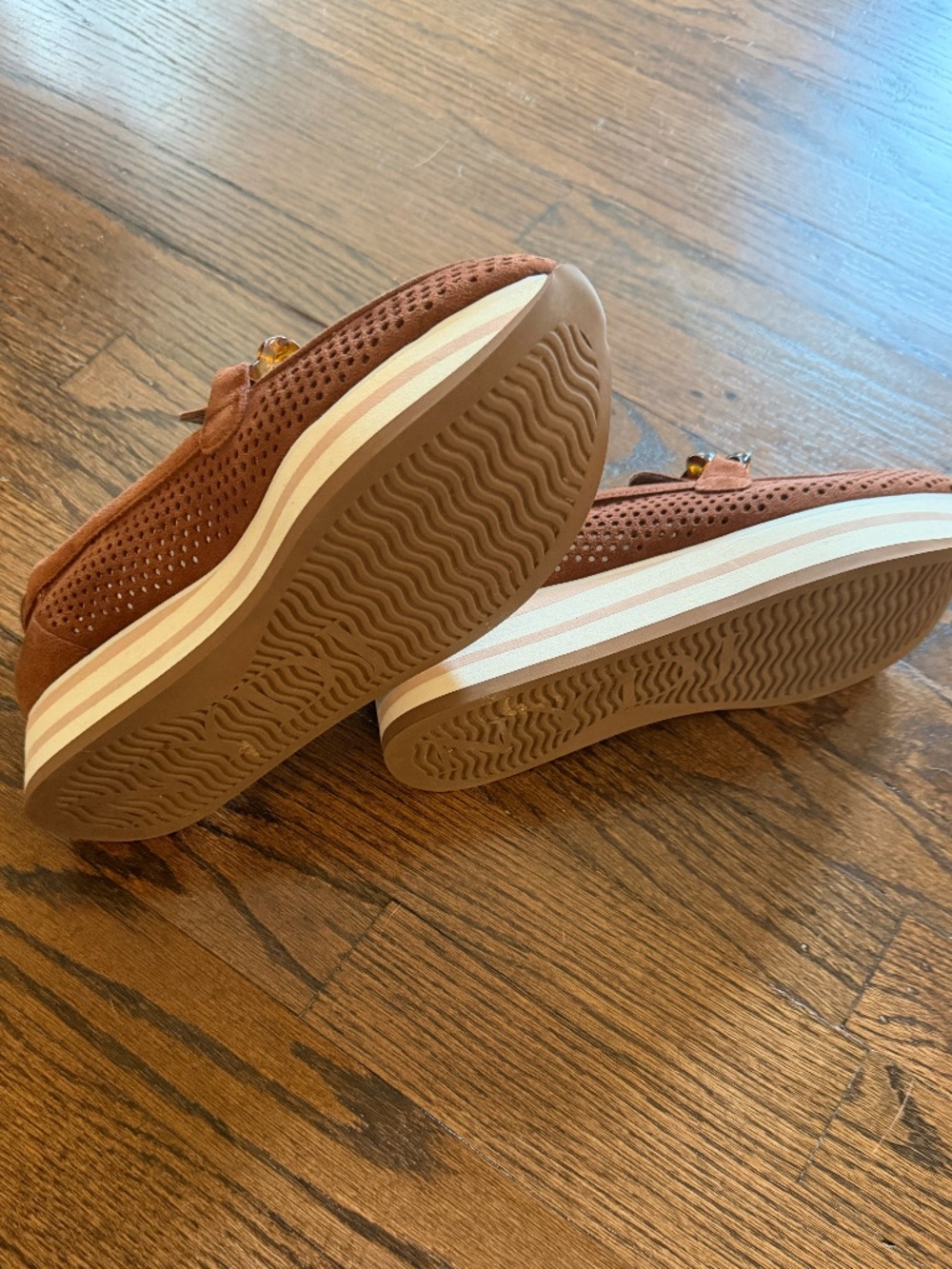 NYDJ Suede Platform Loafers - Picture 3 of 4